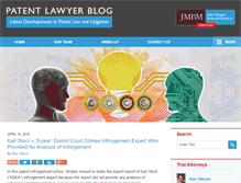 Tablet Screenshot of patentlaw.jmbm.com